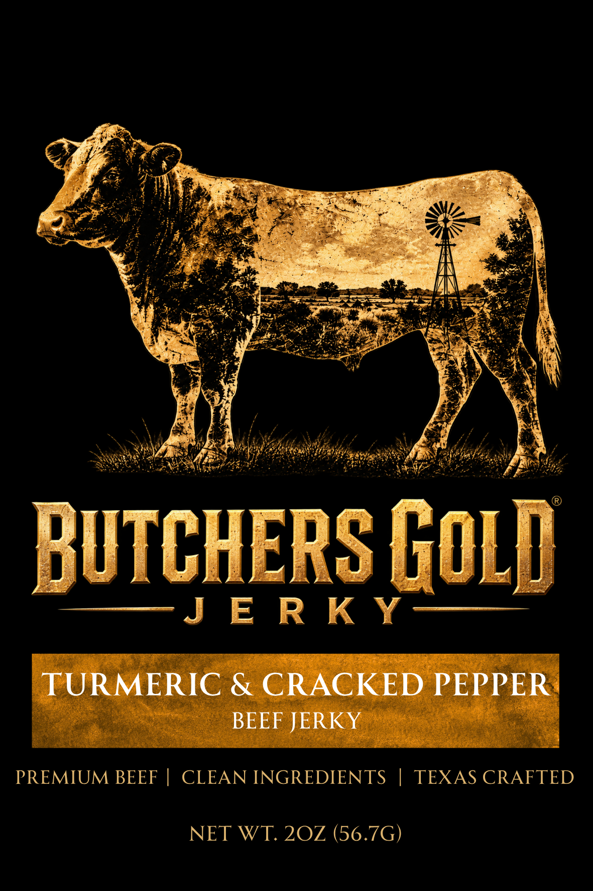 Turmeric & Cracked Pepper Beef Jerky