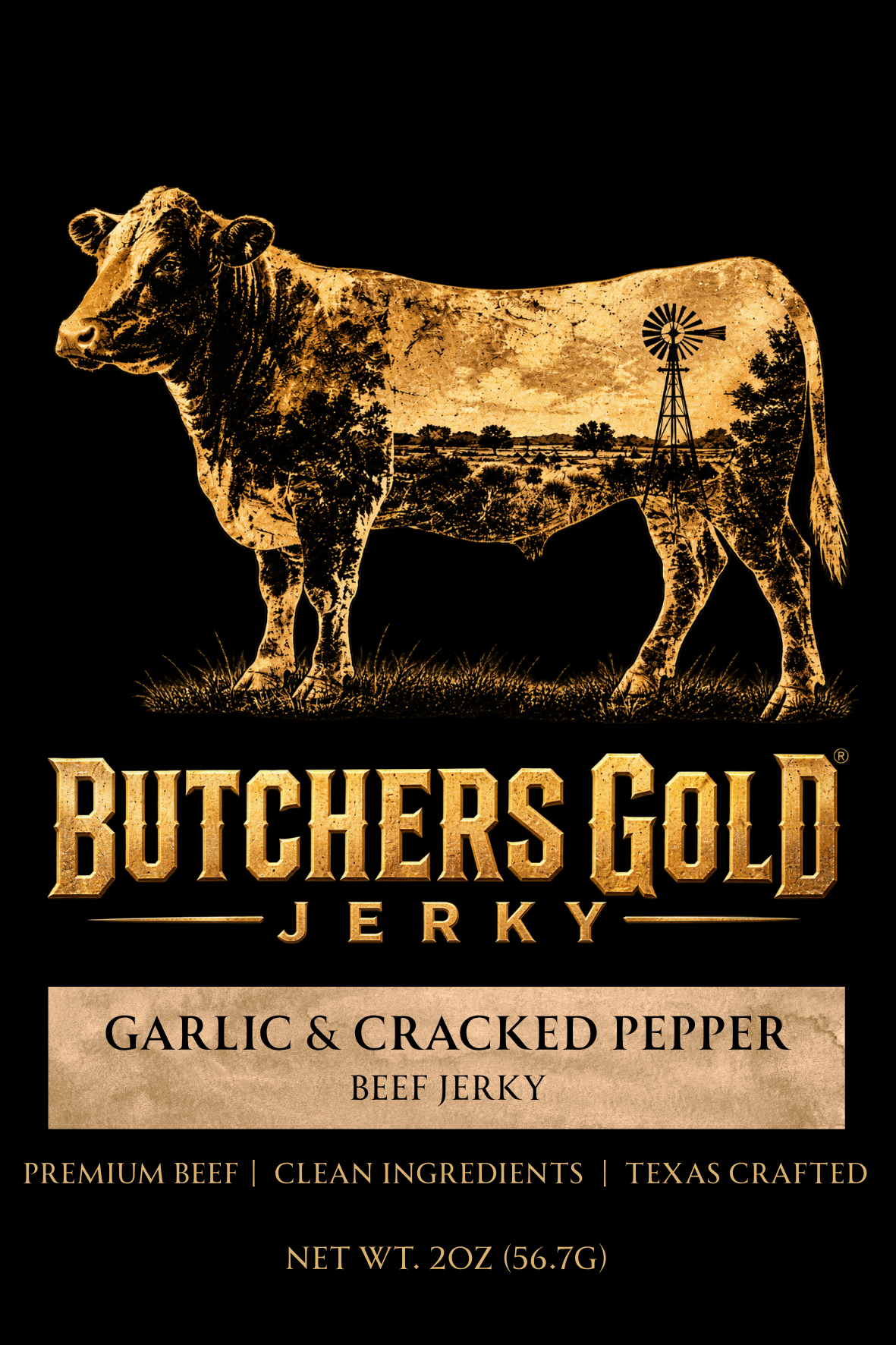 Garlic & Cracked Pepper Beef Front